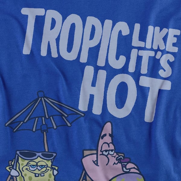 SpongeBob SquarePants Unisex Adult Tropic Like It´s Hot Sweatshirt