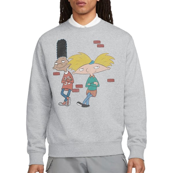 Hey Arnold! Unisex Adult Leaning Arnold & Gerald Sweatshirt