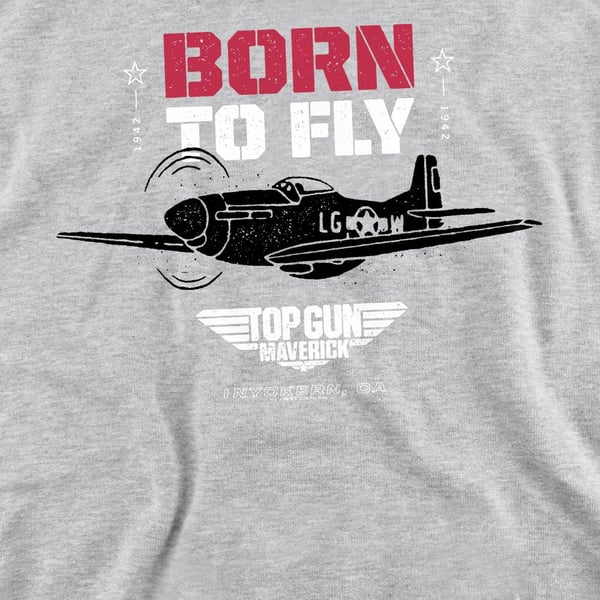 Top Gun Unisex Adult Born To Fly Sweatshirt