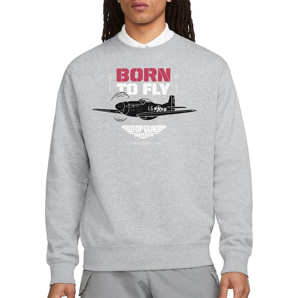 Top Gun Unisex Adult Born To Fly Sweatshirt