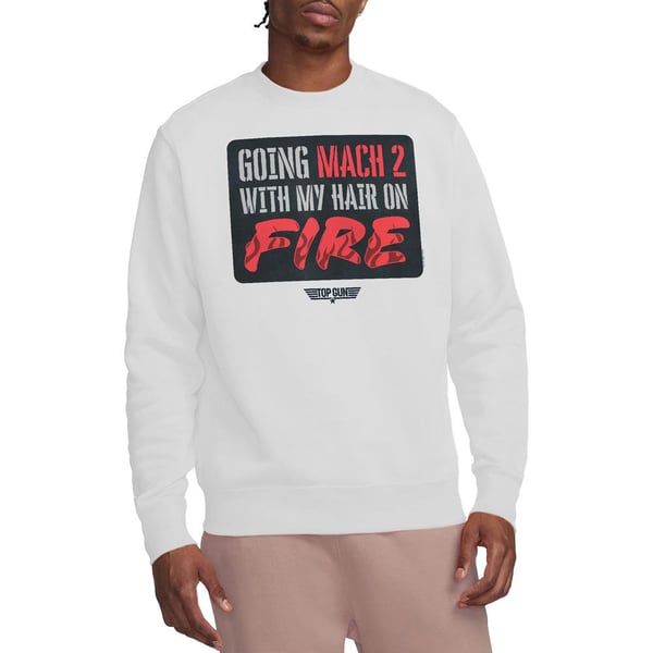 Top Gun Unisex Adult Mach 2 Hair On Fire Sweatshirt