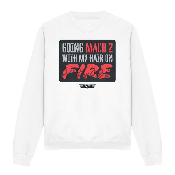 Top Gun Unisex Adult Mach 2 Hair On Fire Sweatshirt