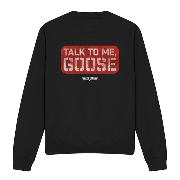 Top Gun Unisex Adult Talk To Me Goose Stamp Sweatshirt