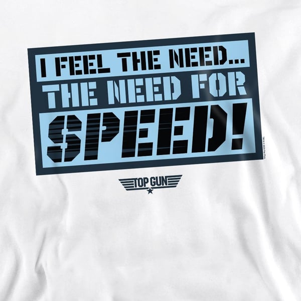 Top Gun Unisex Adult I Feel The Need Sweatshirt