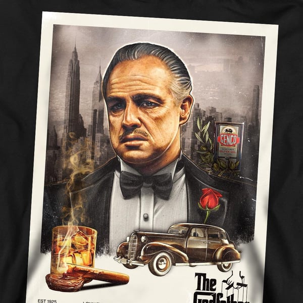 The Godfather Unisex Adult Vintage Poster Sweatshirt