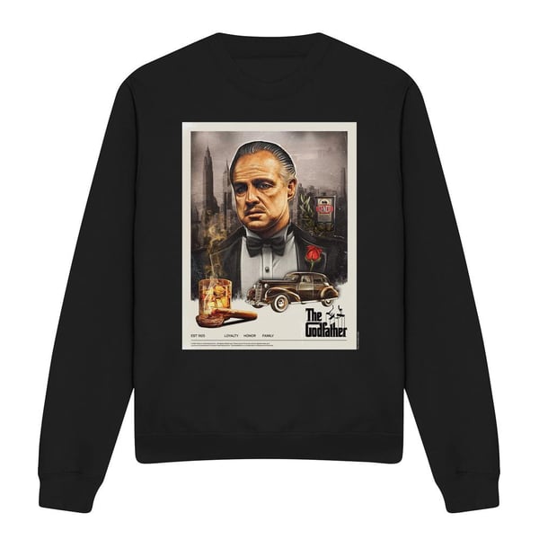 The Godfather Unisex Adult Vintage Poster Sweatshirt