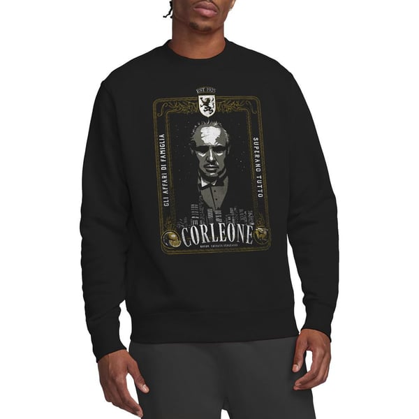 The Godfather Unisex Adult Don Vito Corleone Classic Poster Sweatshirt
