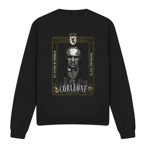 The Godfather Unisex Adult Don Vito Corleone Classic Poster Sweatshirt