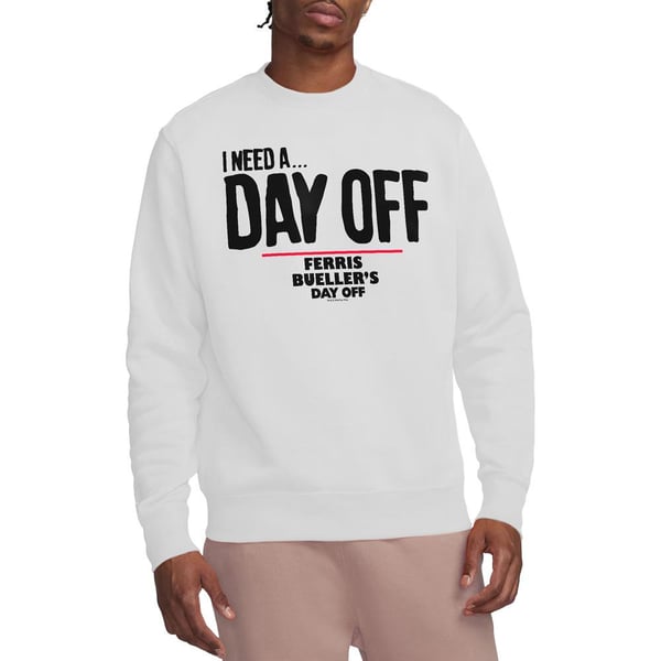Ferris Bueller´s Day Off Unisex Adult Ferris Bueller Needs A Day Off Sweatshirt