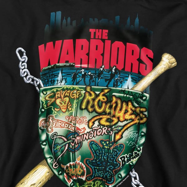 The Warriors Unisex Aikuisten Shield Collegepaita