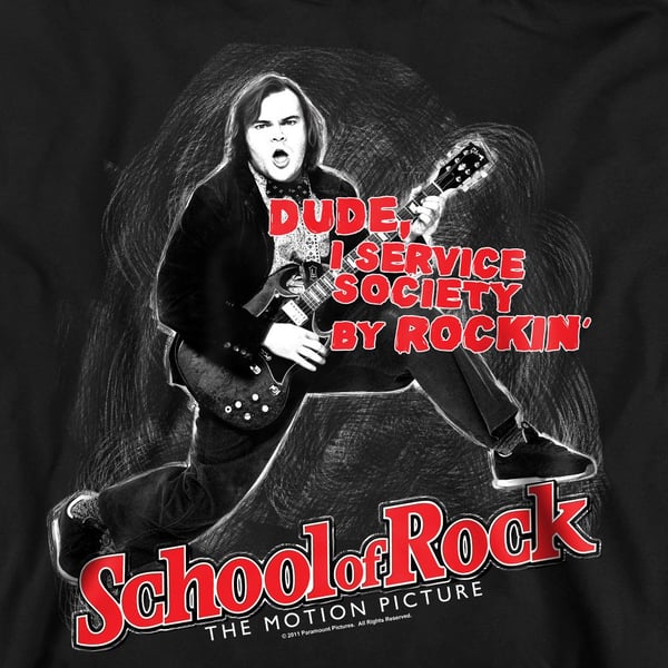 School of Rock Unisex Adult Rockin Sweatshirt