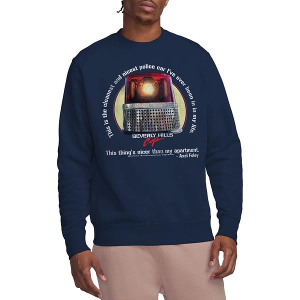 Beverly Hills Cop Unisex Adult Nicest Police Car Sweatshirt
