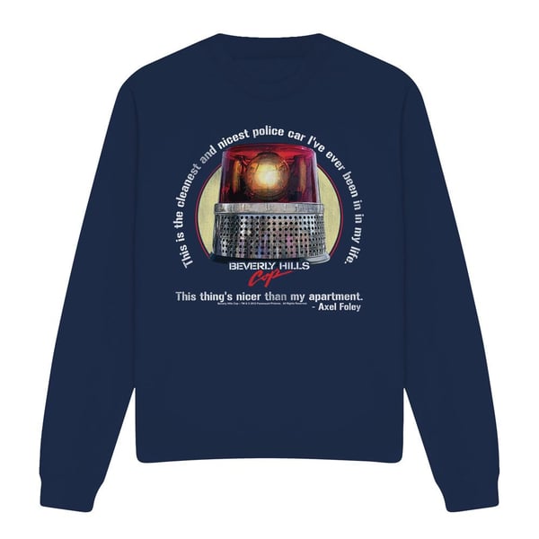 Beverly Hills Cop Unisex Adult Nicest Police Car Sweatshirt