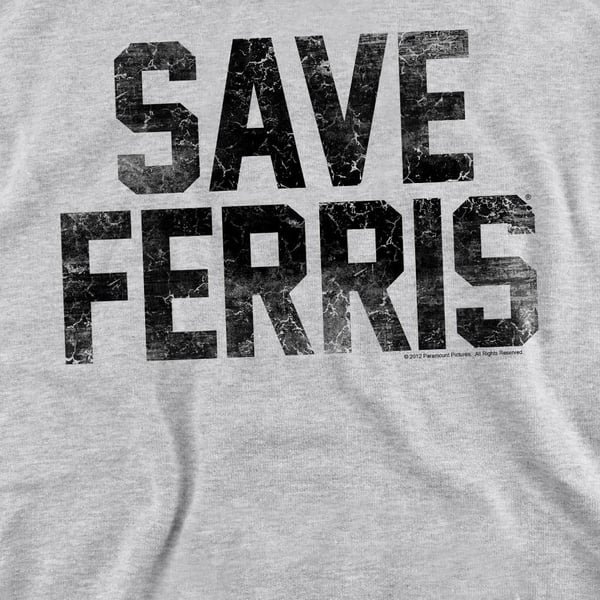 Ferris Bueller´s Day Off Unisex Adult Save Ferris Sweatshirt