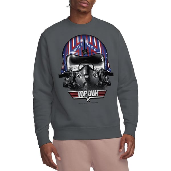 Top Gun Unisex Adult Maverick Helmet Sweatshirt