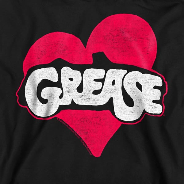 Grease Unisex Adult Heart Sweatshirt