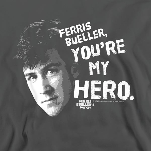 Ferris Bueller´s Day Off Unisex Adult My Hero Sweatshirt