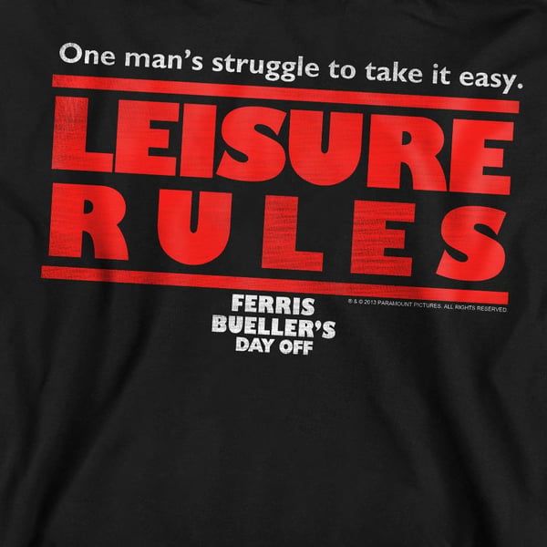 Ferris Bueller´s Day Off Unisex Adult Leisure Rules Sweatshirt
