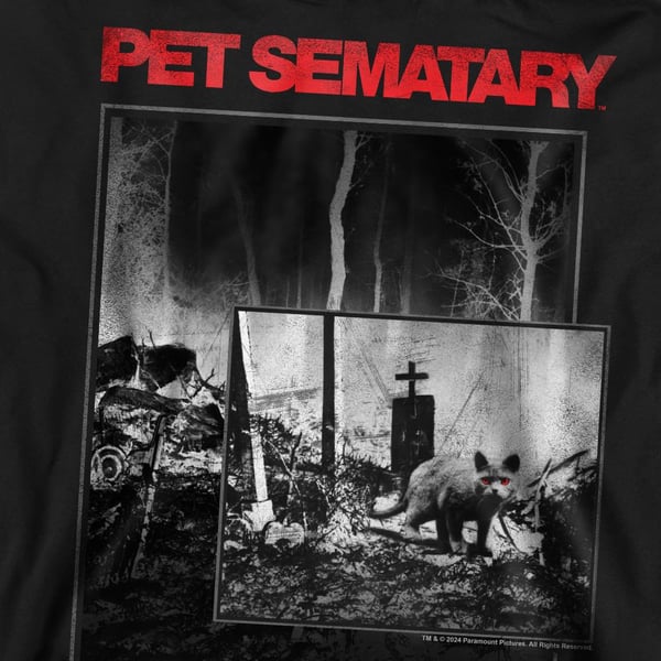 Pet Sematary Unisex Adult Cat Poster Sweatshirt