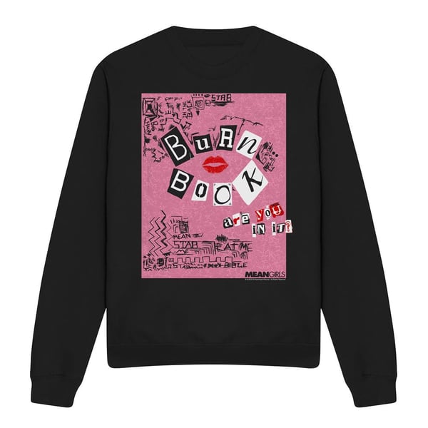 Mean Girls Unisex Adult Burn Book Sweatshirt