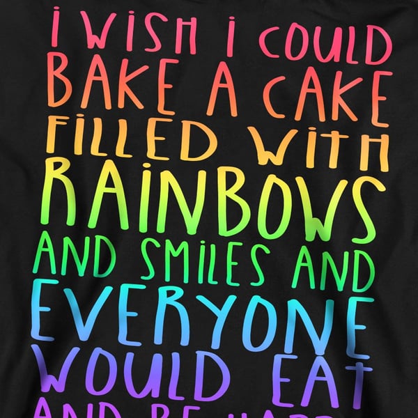 Mean Girls Unisex Adult Rainbows And Cake Sweatshirt