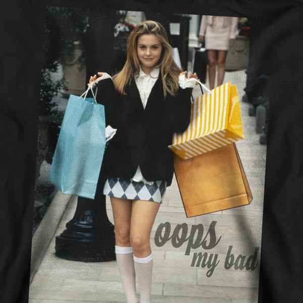 Clueless Unisex aikuisten Oops My Bad -collegepaita