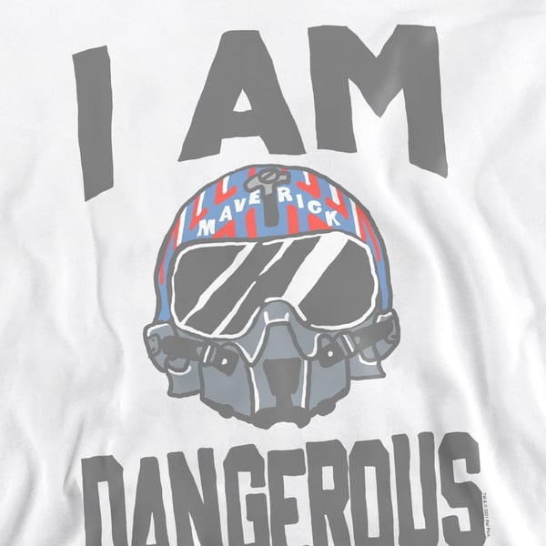 Top Gun Unisex Adult I Am Dangerous Sweatshirt