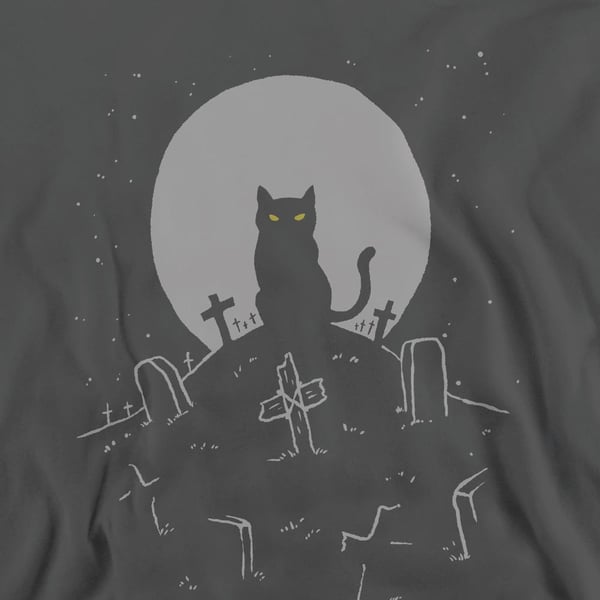 Pet Sematary Unisex Adult Cat With Tombstones Sweatshirt