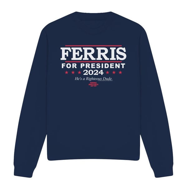 Ferris Bueller´s Day Off Unisex Adult Ferris For President Sweatshirt