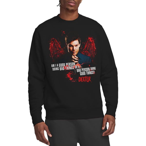 Dexter Unisex Adult Good Bad Sweatshirt