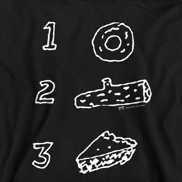 Twin Peaks Unisex Adult Pie Log Donut Sweatshirt