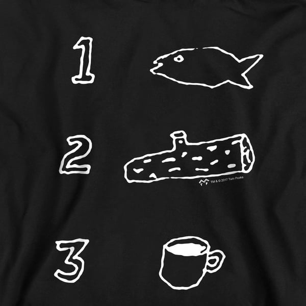 Twin Peaks Unisex Adult Coffee Log Fish Sweatshirt