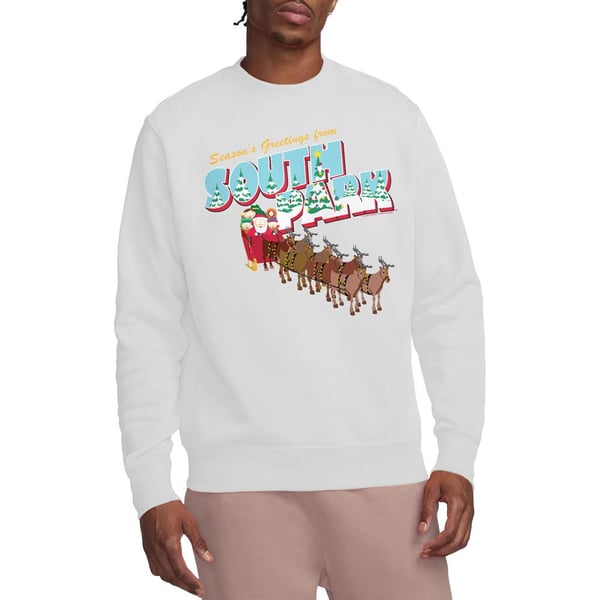South Park Unisex Adult Season´s Greetings Cartman & Kenny Christmas Sweatshirt