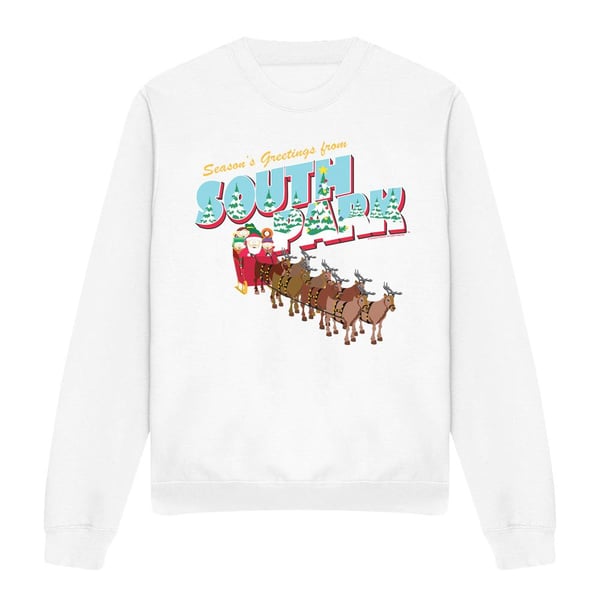 South Park Unisex Adult Season´s Greetings Cartman & Kenny Christmas Sweatshirt