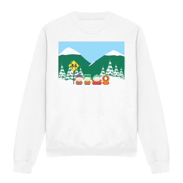 South Park Unisex Adult Bus Stop Sweatshirt