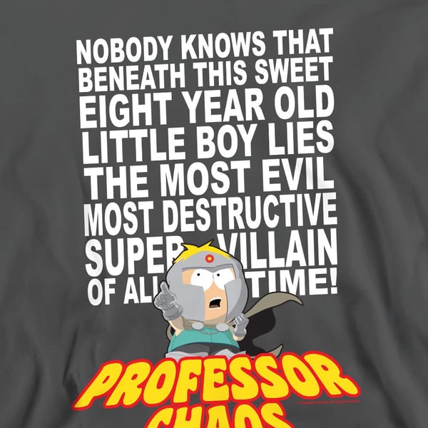 South Park Unisex Adult Professor Chaos Sweatshirt