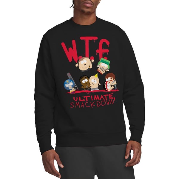 South Park Unisex Adult WTF Ultimate Smackdown Sweatshirt