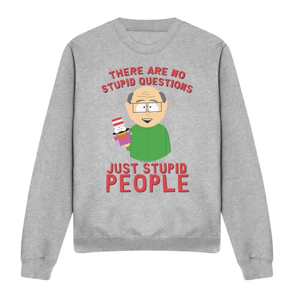 South Park Unisex Adult No Stupid Questions Sweatshirt
