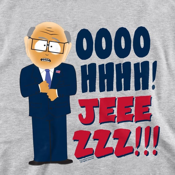 South Park Unisex Adult Oh Jeez Sweatshirt