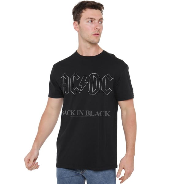 AC/DC Miesten Back In Black T-paita