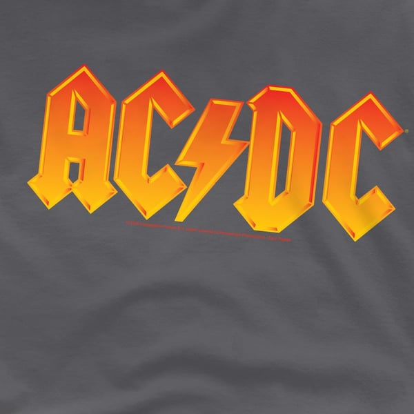 AC/DC T-shirt med logo til mænd