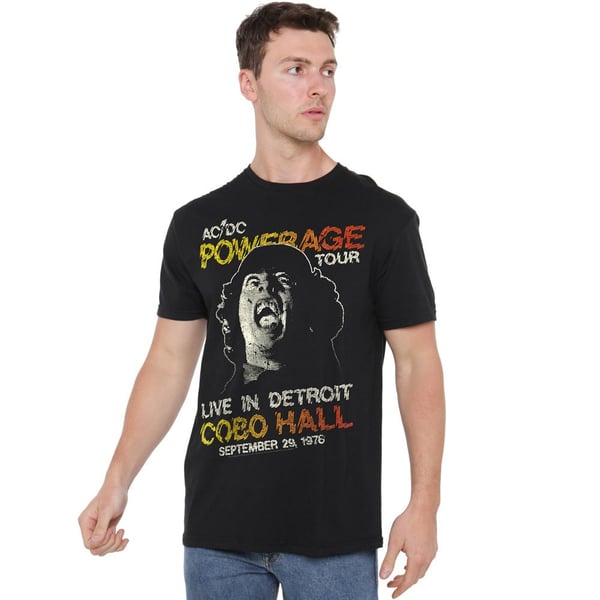 AC/DC Miesten Powerage Tour T-paita