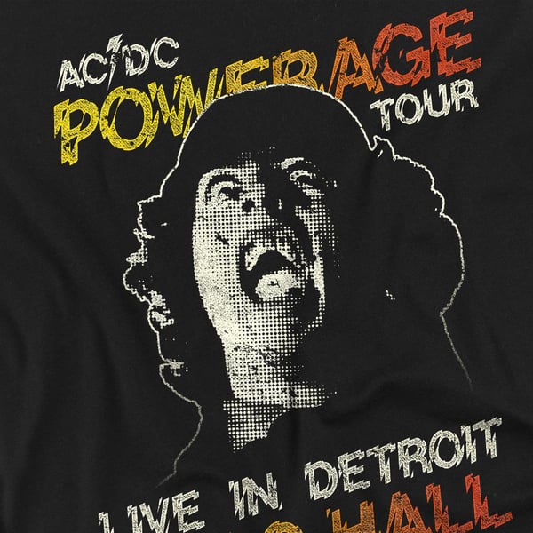 AC/DC Miesten Powerage Tour T-paita