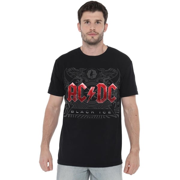 AC/DC miesten Black Ice T-paita