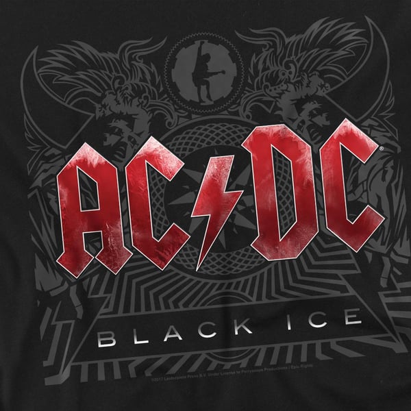 AC/DC miesten Black Ice T-paita