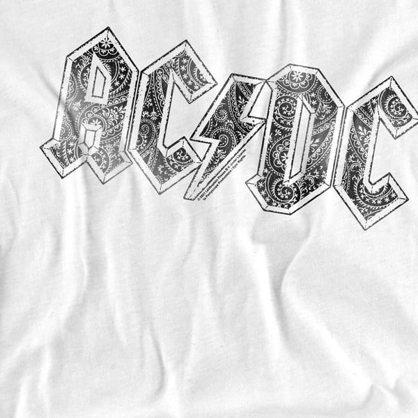 AC/DC Miesten Paisley-logo T-paita