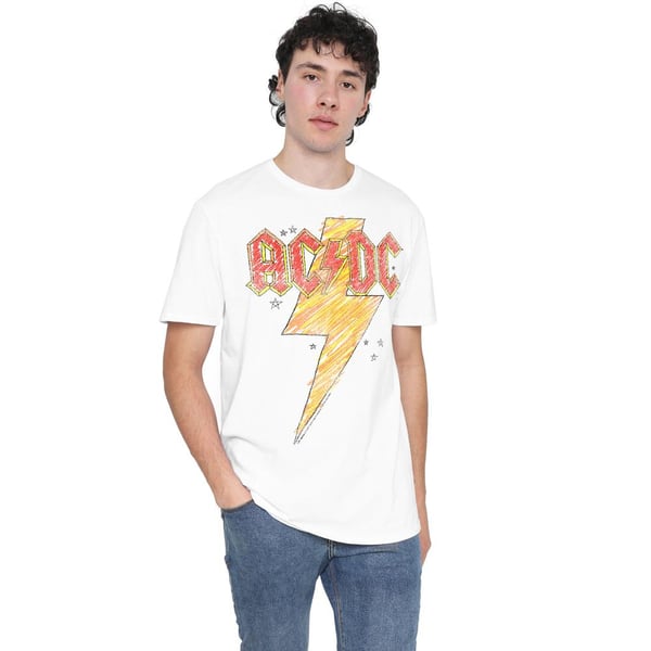 AC/DC Miesten Sketch Bolt T-paita
