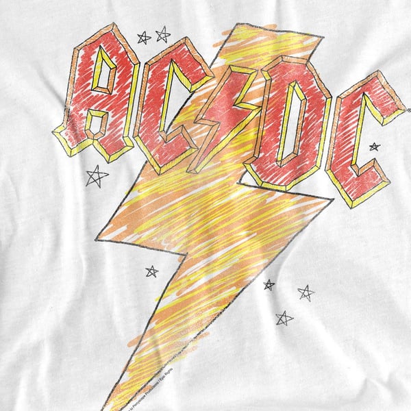 AC/DC Miesten Sketch Bolt T-paita