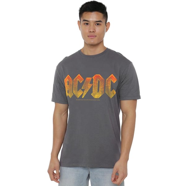 AC/DC T-shirt med gradientlogga för män