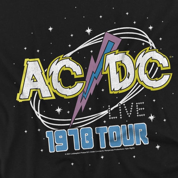 AC/DC Miesten Live T-paita